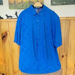 Robert Graham Blue Casual Button Down Shirt